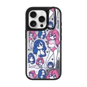iPhone 16 Pro Mirror Ring Stand Case MagSafe Compatible Flakes