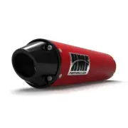 HMF Performance Red Slip On Exhaust Pipe Black Euro Cap Can-Am Outlander 570