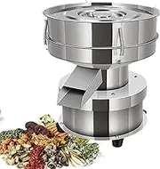 Sieve Shaker Vibrating Sifter,Stainless Steel Sifter Shaker Machine Automatic Powder Sifter Machine Countertop, Electric Sieve Shaker for Flour Powers, Mungbean