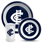 Carlton Blues AFL 3 Piece Melamine Dinner Set
