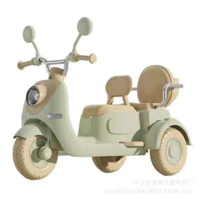 Remote Control Baby's Two-Person Three-Wheel Electric Toy Children's Motorcycle