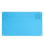 Soldering Mat 18.9"x14.2" Large Silicone Electronics Repair Work Mat, Blue