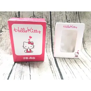 日本 限定 正品 Hello Kitty 凱蒂貓 陶瓷 相框 白色 可站立 桌上相框 擺飾 照片 限量 非賣品