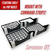Command strip-mounted Pop Box Floating Shelves | Fits Soft Cases or Box only