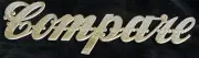 BRAND NEW 10 Pack Gummed, Foil Embossed COMPARE Decals BRAND NEW