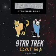 Jenny Parks Star Trek Cats Twin Pins (General merchandise)