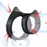 Male Reusable-Penis Ring-Delay-Enlarger-Extension-Sleeve-Bigger Girth Enhancer