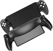 Replacement Shell Case for PlayStation Portal Remote Player, DIY Case Faceplate Cover Plates + Repair Tool for PS5 Portal (Black)