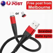 1m Braided Micro USB Fast Charging Cables Data Transfer Cord for iPhone Android