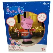 Gemmy Peppa Pig Airblown Inflatable 4 Foot Decoration Lights Up Hasbro