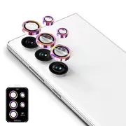 ZUSLAB Galaxy S23 Ultra Camera Lens Screen Protector Tempered Glass Individual Metal Ring Lens for Samsung (2023) - Iridecent