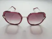 CHOPARD SCHG32V 0AFD SILVER TRANSPARENT RASPBERRY PINK SUNGLASSES MADE IN ITALY