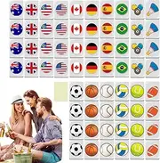 Game | with Beachside Pattern | Family Party Games Mahjong Tiles Set for Spring Picnic