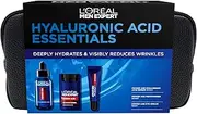 L'Oréal Paris Men Expert, Hyaluronic Acid Skincare Trio Set, Power Age Serum 30ml + Moisturiser 50ml + Eye Cream 15ml, Deeply Hydrates & Visibly Reduces Wrinkles