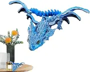 Dragon Figurine | 3D Printed Articulated Flying Dragon Model,Creative Crafts, Movable Joints Executive Desk Fidget Toys for Home Office