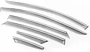 FUWKAIZS Car Window Visors Compatible for Chery Jetour Traveller T2 2023 2024 2025 2026 Rain Guard Deflector Windshield Trims Accessories(6PCS Transparent)