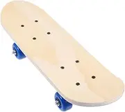 TOBBOMEY DIY Hand Drawn Skateboard Unfinished Wood Deck Plain Skateboard for Boys and Girls 43cm x 12.5cm Double Sided Hand-Painted
