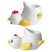 Ceramic Eggs Holders with Chicken or Duck Design For Breakfast And Lunch Cooking