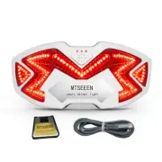 Helmet Brake Light LED Ivory with Brake Sensor for Bikes Waterproof