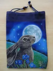 Lisa Parker Silk Tarot Bag New Hare Moon Rabbit Wicca Pagan Magic