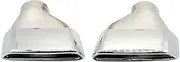 Compatible For BMW G30 G31 G32 2017-2024 Stainless Steel Exhaust Tip Car Muffler Tip Square TailPipe Exhaust System Nozzle(Silver)