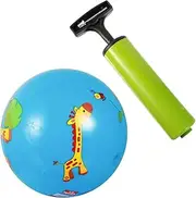 Bright Stylish 9 Inch Boys and Girls Sports Ball PVC Outdoor Plaything for Hand-Eye Coordination for Kindergarten Families Random