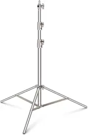 NEEWER 102"/2.6M Stainless Steel Light Stand, Spring Cushioned Heavy Duty Photog