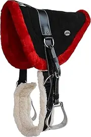 Challenger Horse Saddle PAD Western Bareback Suede Leather Girth Stirrups 39157-161