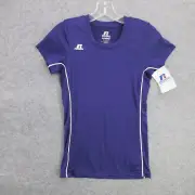 Russell Athletic Mens Shirt XS Dri-Power Purple Dri Power Short Sleeve New