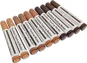 KICHOUSE 10Pcs Furniture Repair Markers Durable Touch Up Pens for Wood Scratch Repair Quick Drying Ergonomic Design for Easy Use for Cabinets Floors and Furniture