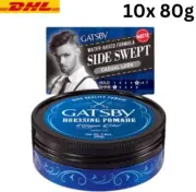 GATSBY Hair Dressing Pomade YUPPIE MAT Side Swept Casual Look 80g x 10