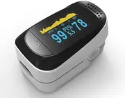 Pulse Oximeter Fingertip, Digital Blood Oxygen Saturation Monitor for Heart Rate Monitor and SpO2 Levels,Portable OLED Pulse Oximeter (white)
