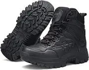 [WUJNANG] Outdoor Tactical Military Combat Boots Men Army Hunting Trekking Camping Mountaineering Winter Shoes+ Insoles,B-40 EU