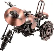 DIYEAH Vintage Motorcycle Model Sculpture Retro Tabletop Decoration for Home Present for Motorcycle Enthusiasts Durable Craftsmanship Antique Finish