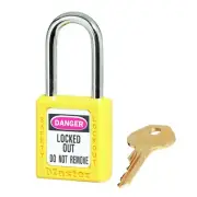 MASTERLOCK 410KAMKW417YLW -- YELLOW Zenex Thermoplastic Safety Padlock