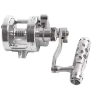 Saltwater Jigging Big Game Fishing Reel CNC Machined 2 Speed Lever Drag Deep ...