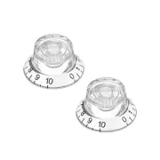 2pcs 6mm Potentiometer Knob For LP Electric Guitar Acrylic Volume Knobs Clear