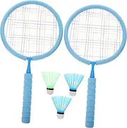 BCOATH 1Set Lightweight Badminton Racket Set for Balls for Outdoor Games Enhances Sports Skills Parent Interaction Age Years