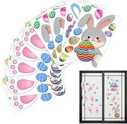 Lesunbak Bunny Feet Footprints Stickers | Rabbit Feet Easter Bunny Decals Stickers Floor Decal Clings - PVC Floor Stickers, Rabbit Paw Print Easter Wall Decals for Party Supplies, Egg Hunt Game
