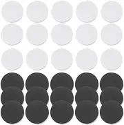 Gadpiparty 60pcs Checkers Chess Pieces Game Accessories for Family Fun Smooth Finish Replacement for Games