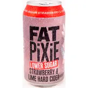 Fat Pixie Lower Sugar Strawberry & Lime Cider Can 375mL