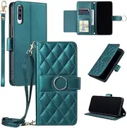 Compatible with Samsung Galaxy A70 Case Cover,Compatible with Samsung Galaxy A70S Leather Case,Magnetic Flap, Wallet Style case Green