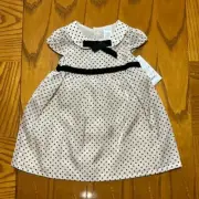 DRESS & Bloomers Set Carter's 6 Months Polka Dot Sheer Velvet Fancy Classic NWT