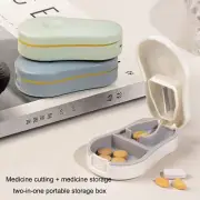 Portable Pill Dispenser Compartmented Organizer Case for Pills Tablets Splitters