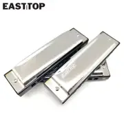 EASTTOP T10-3-3 Diatonic Harmonica set of 3 10Hole Blues Diatonic Harmonica Set