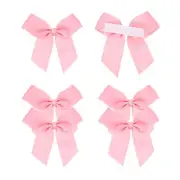 6Pcs Mini Grosgrain Ribbon Bow 2" Self Adhesive Flower Bows Dark Pink