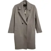 Banana Republic Factory Cocoon Coat Heather Grey XS NWT