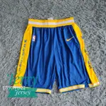 高品質球衣 NBA球褲 WARRIORS 金州勇士 復古藍黃 SW CURRY THOMPSON GREEN