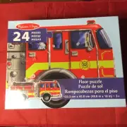 Melissa & Doug Red Fire Truck Floor Puzzle 36 Piece New in Box