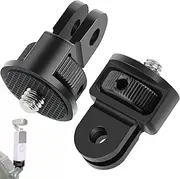 Tripod Mount Adapter,Aluminum Mount Adapter ,2pcs ¼-20 Conversion Adapter for Tripod Adapter Mount ,Suitable for GoPro Hero/ Insta360 X3/ Sjcam/Action Camera and Other Standard 1/4 inch Accessories